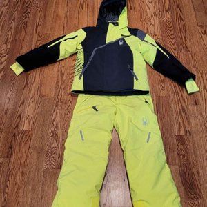 Spyder Ski Coat  - Florecent Yellow